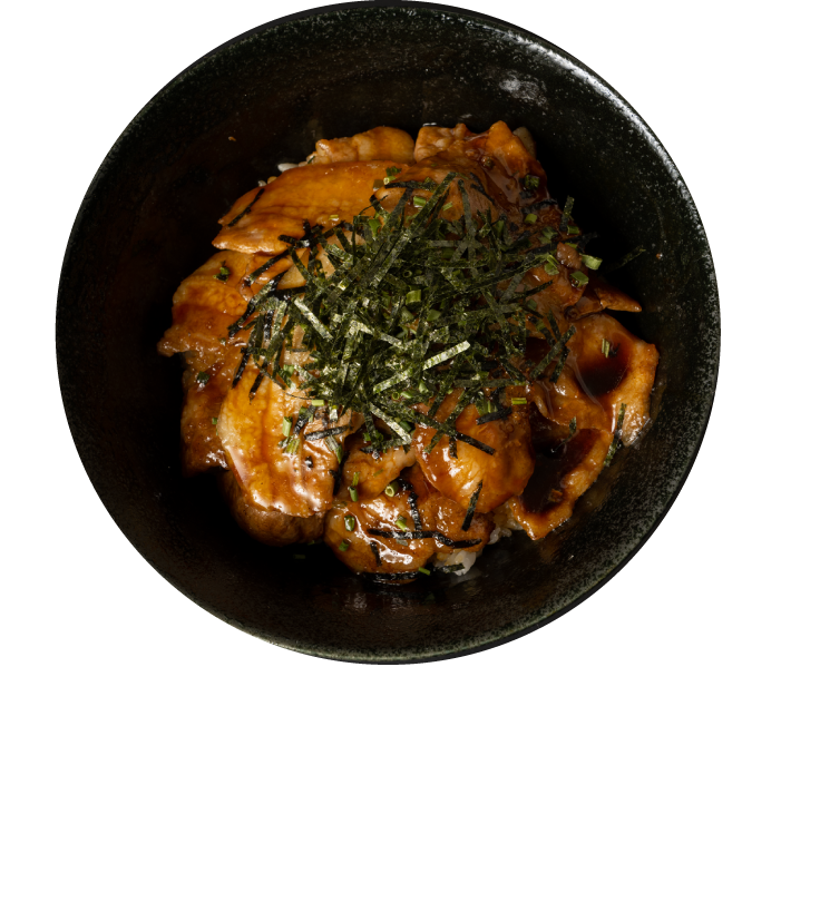 茶美豚 2種盛A（肩ロース/バラ）丼¥900（税込）